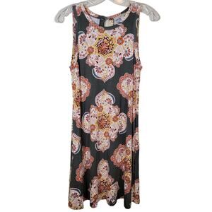 Ann Taylor Loft Women's Knee Length Sleeveless Dress Round Neck Black Size Small